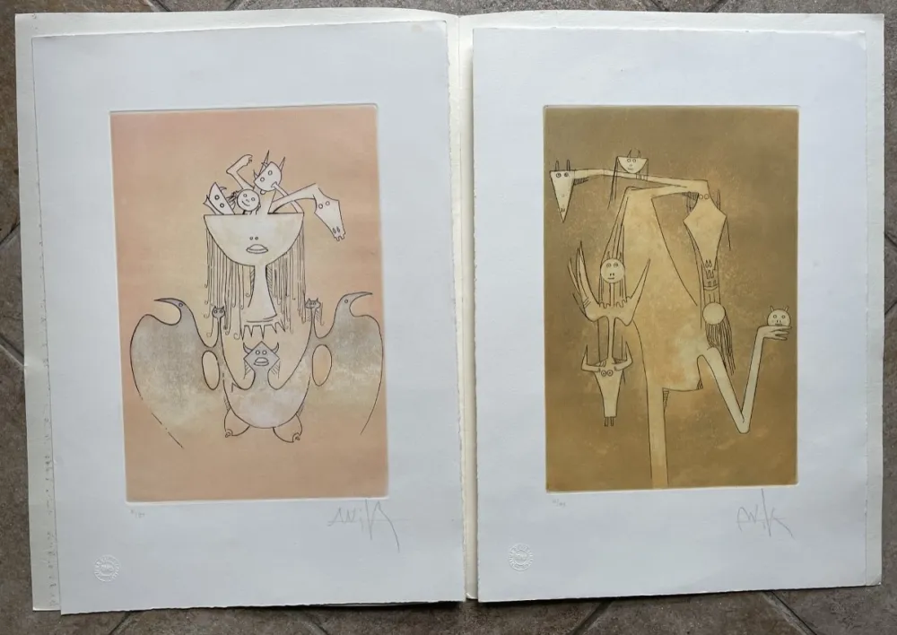 Água-Tinta Lam - Le monde magique and La sensualitè de la femme