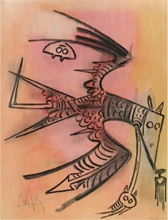 Litografia Lam - Lune Haute, from Pleni Luna 