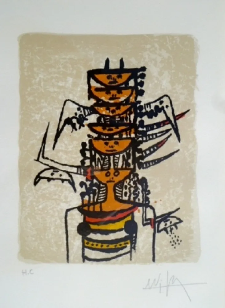 Litografia Lam - Sin Título