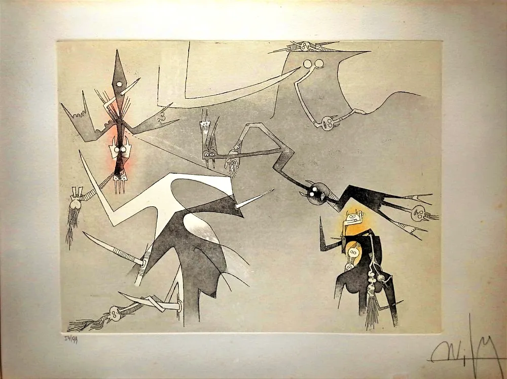 Água-Forte E Água-Tinta Lam - Visible Invisible, 1972 - Aquatint and Erching, Hand signed!