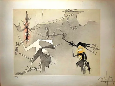 Água-Forte E Água-Tinta Lam - Visible Invisible, 1972 - Aquatint and Erching, Hand signed!