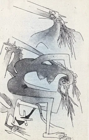 Litografia Lam - Wifredo Lam (1902–1982) – Apostroph’ Apocalypse – Color lithograph on paper – 1967