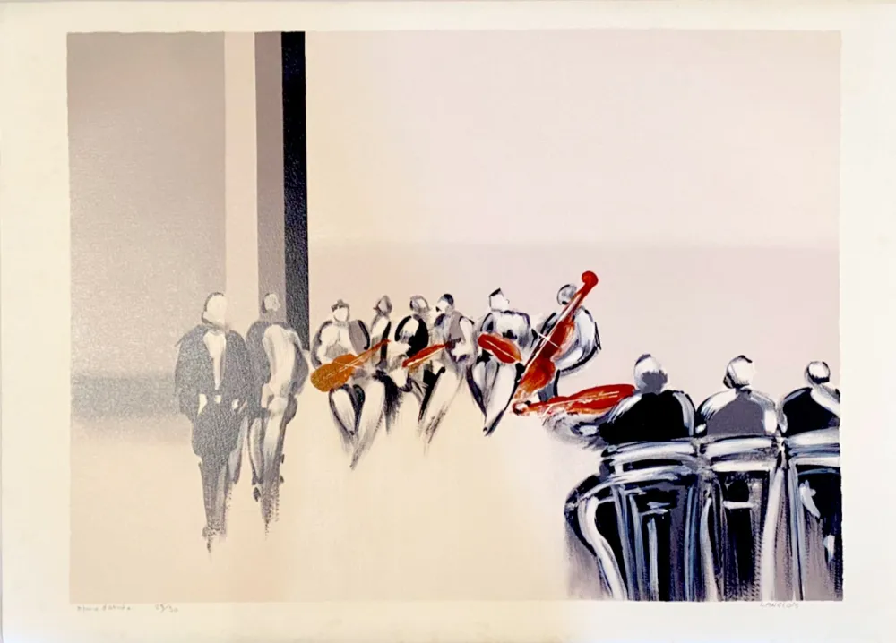 Litografia Langlois - Les Musiciens