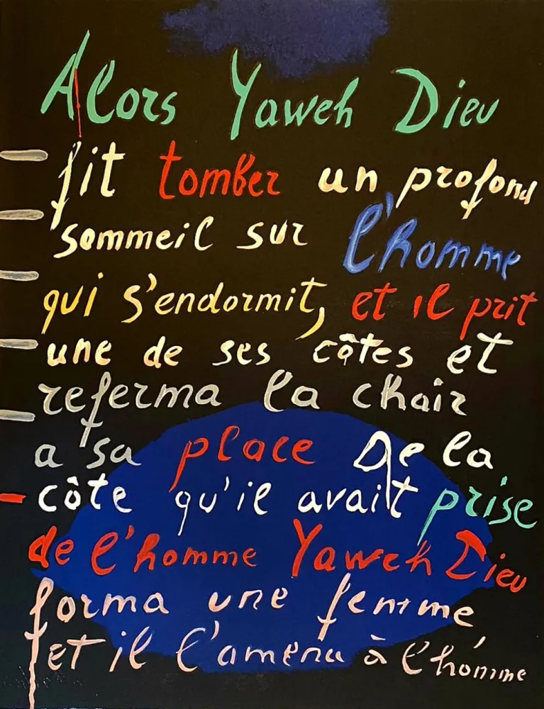 Litografia Lanskoy - Alors Yaweh Dieu