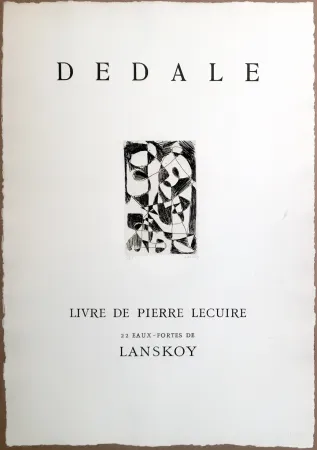 Gravura Lanskoy - DÉDALE. Affiche originale gravée. Livre de Pierre Lecuire (1960)