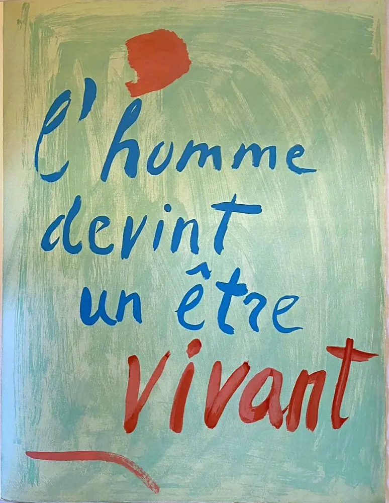Litografia Lanskoy - L'homme devint un être vivant