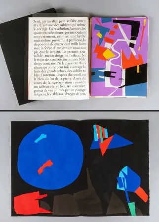 Livro Ilustrado Lanskoy - Pierre Lecuire : CORTÈGE. 24 pochoirs (ex. de tête avec suite complète) 1959.