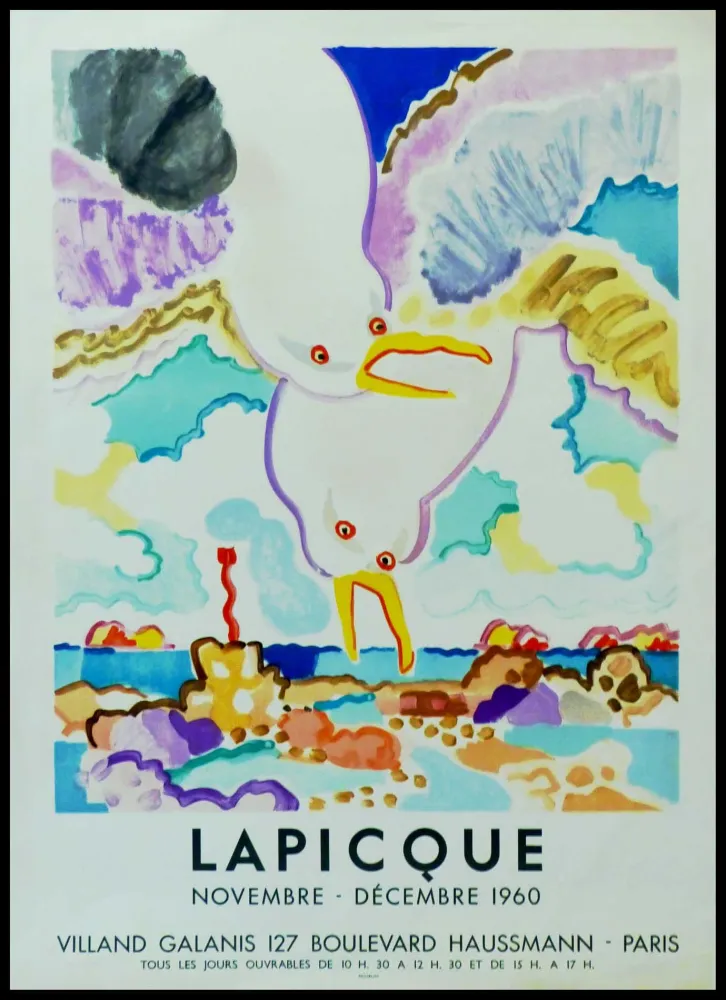 Cartaz Lapicque - LAPICQUE GALERIE VILLAND GALANIS 
