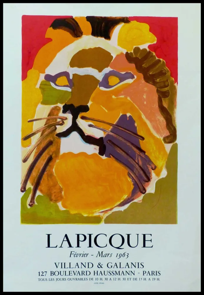 Cartaz Lapicque - LAPICQUE GALERIE VILLAND GALANIS