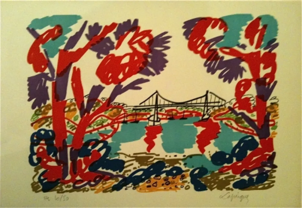 Litografia Lapicque - Sans titre