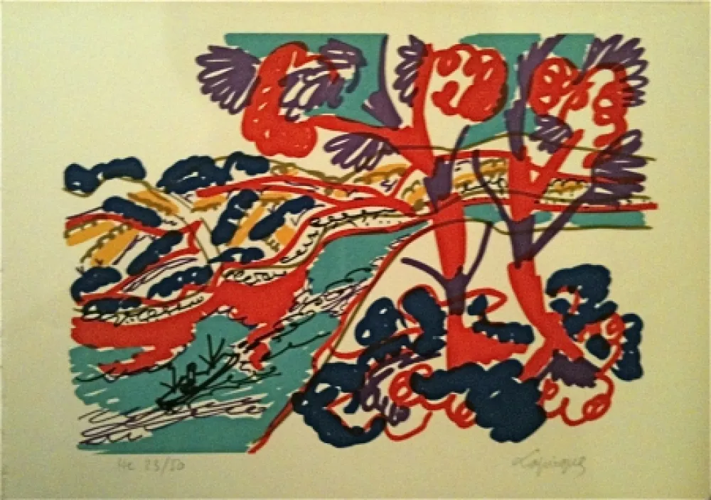 Litografia Lapicque - Sans titre