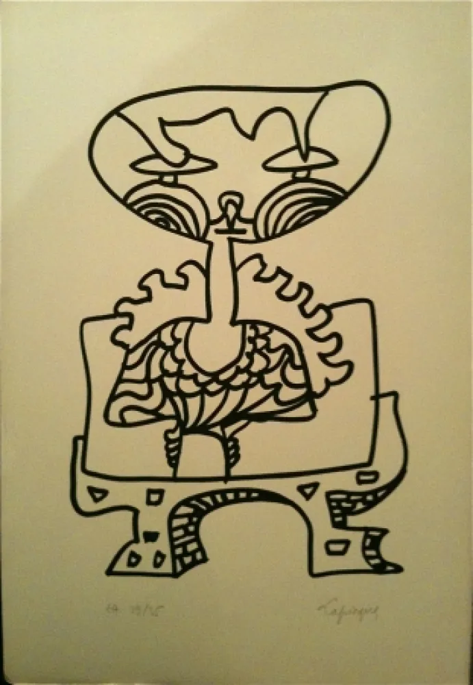 Litografia Lapicque - Sans titre