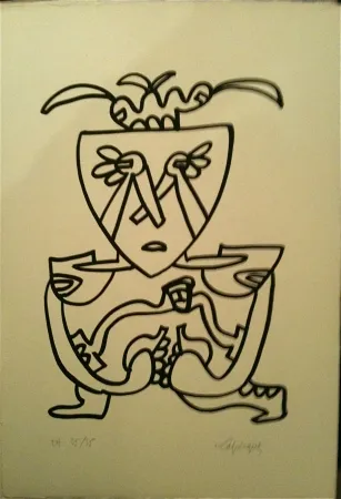 Litografia Lapicque - Sans titre