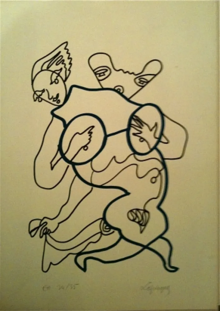 Litografia Lapicque - Sans titre