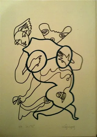 Litografia Lapicque - Sans titre