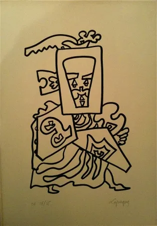 Litografia Lapicque - Sans titre