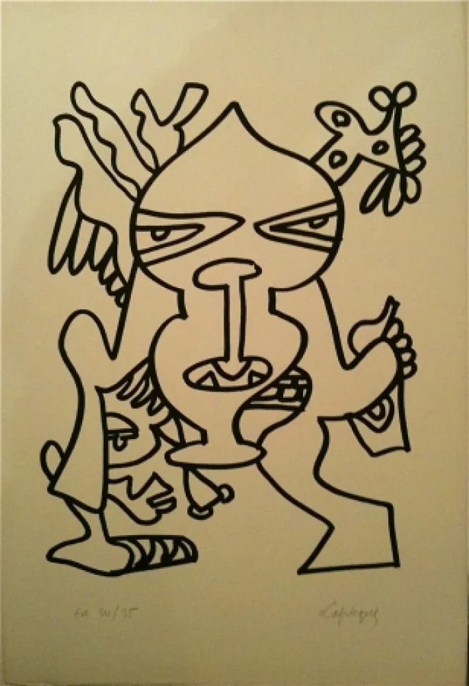 Litografia Lapicque - Sans titre