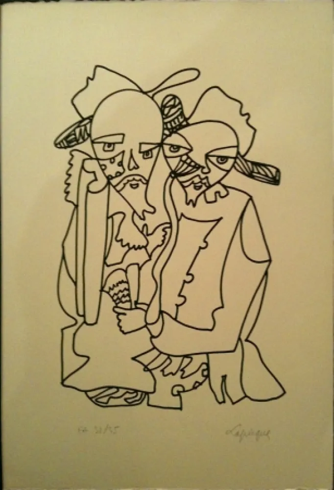 Litografia Lapicque - Sans titre