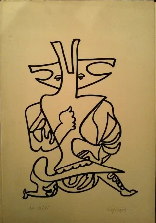 Litografia Lapicque - Sans titre