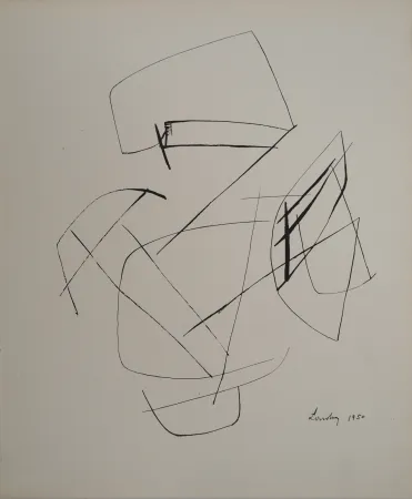 Litografia Lardera - Tracés abstraits