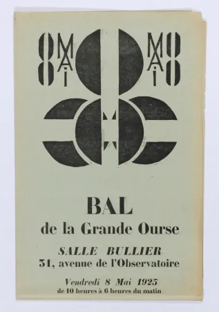 Xilogravura Larionov - Bal de la Grande Ourse