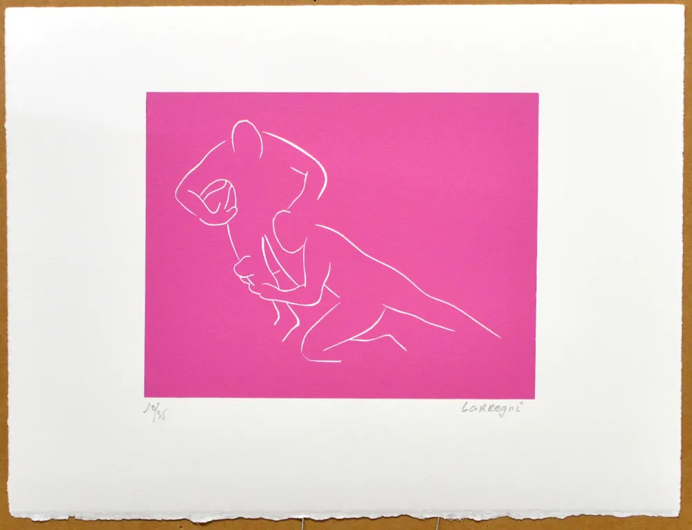 Linogravura Larregui - Stade Français Paris