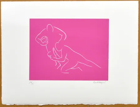 Linogravura Larregui - Stade Français Paris