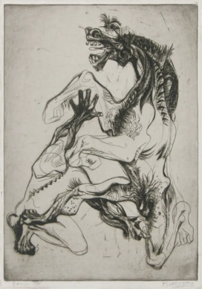 Água-Forte Lasansky - Doma