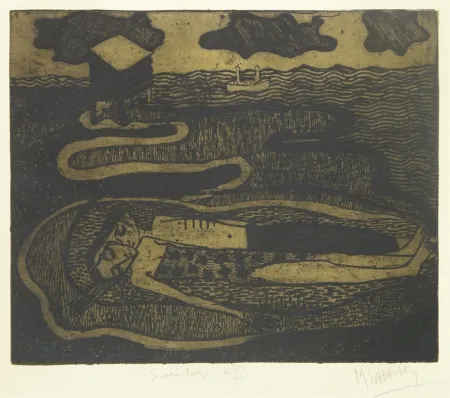 Gravura Lasansky - Suicidas