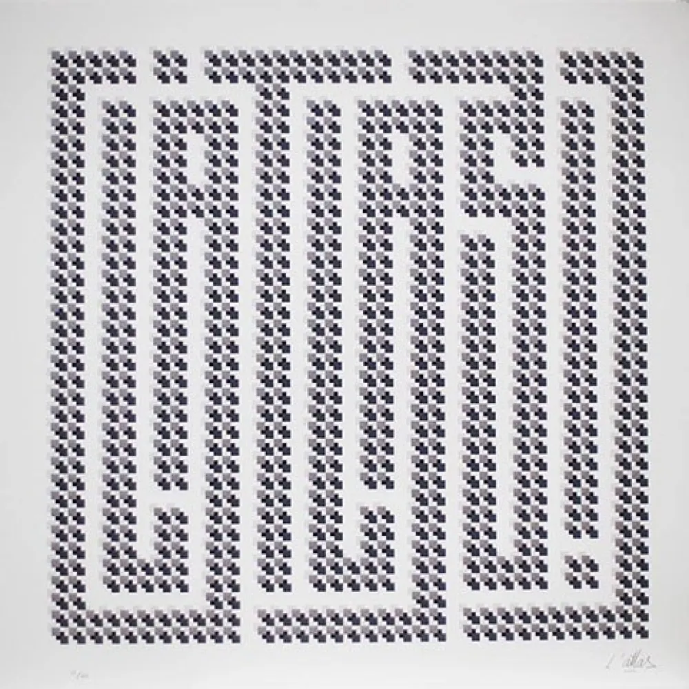 Litografia L'atlas - Squares series #2