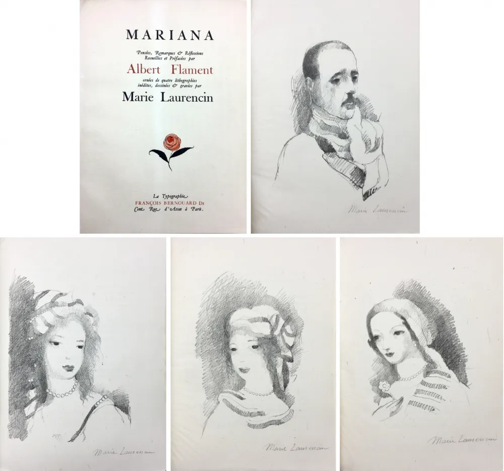 Livro Ilustrado Laurencin - Albert Flament : MARIANA (1932)
