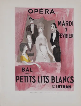 Litografia Laurencin - Bal des petits lits blancs, vers 1930