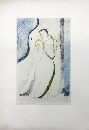 Água-Forte Laurencin - LA PRINCESSE DE CLÈVES (Pl. III signée au crayon). 1947