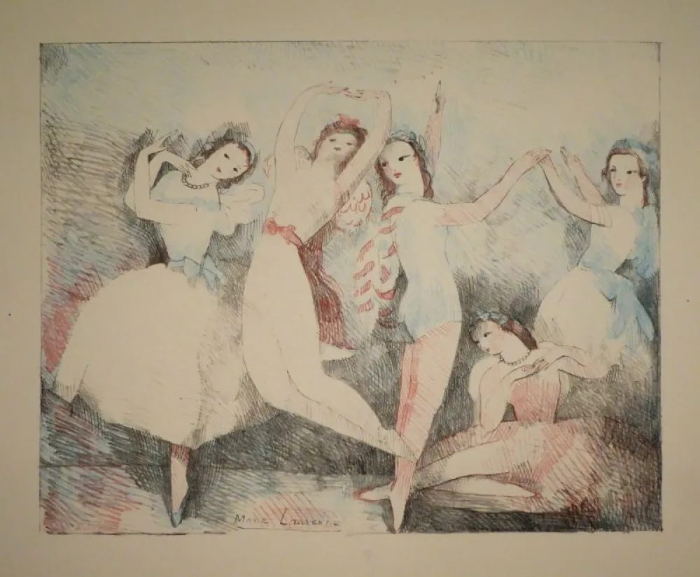 Litografia Laurencin - Les fêtes de la danse