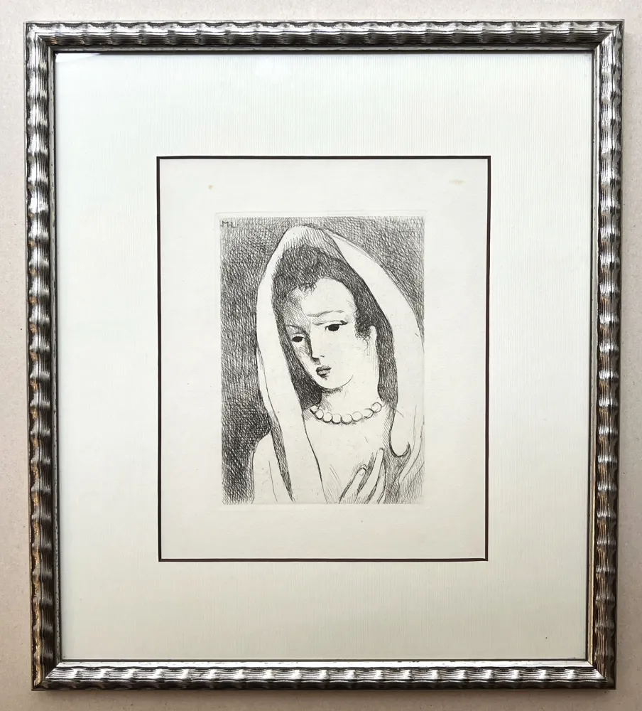 Água-Forte Laurencin - PORTRAIT. Frontispice de l'ouvrage 