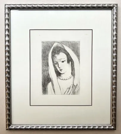 Água-Forte Laurencin - PORTRAIT. Frontispice de l'ouvrage 