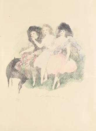 Litografia Laurencin - Promenade (Les Soeurs Brontë filles du vent)