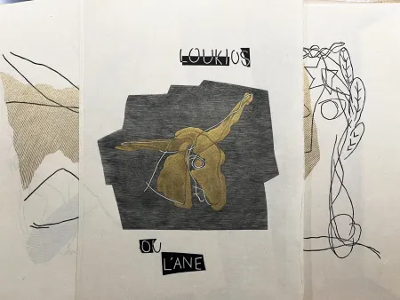 Livro Ilustrado Laurens - LOUKIOS OU L'ÂNE. Gravures de Henri Laurens, 1 des 40 avec suite (1947).