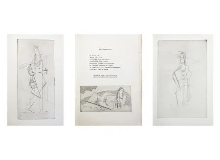 Livro Ilustrado Laurens - Raymond Radiguet : LES PÉLICAN. Pièce en deux actes. Illustré d'eaux-fortes par Henri Laurens (1921)