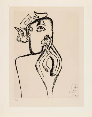 Água-Forte Le Corbusier - Unité. Planche 14