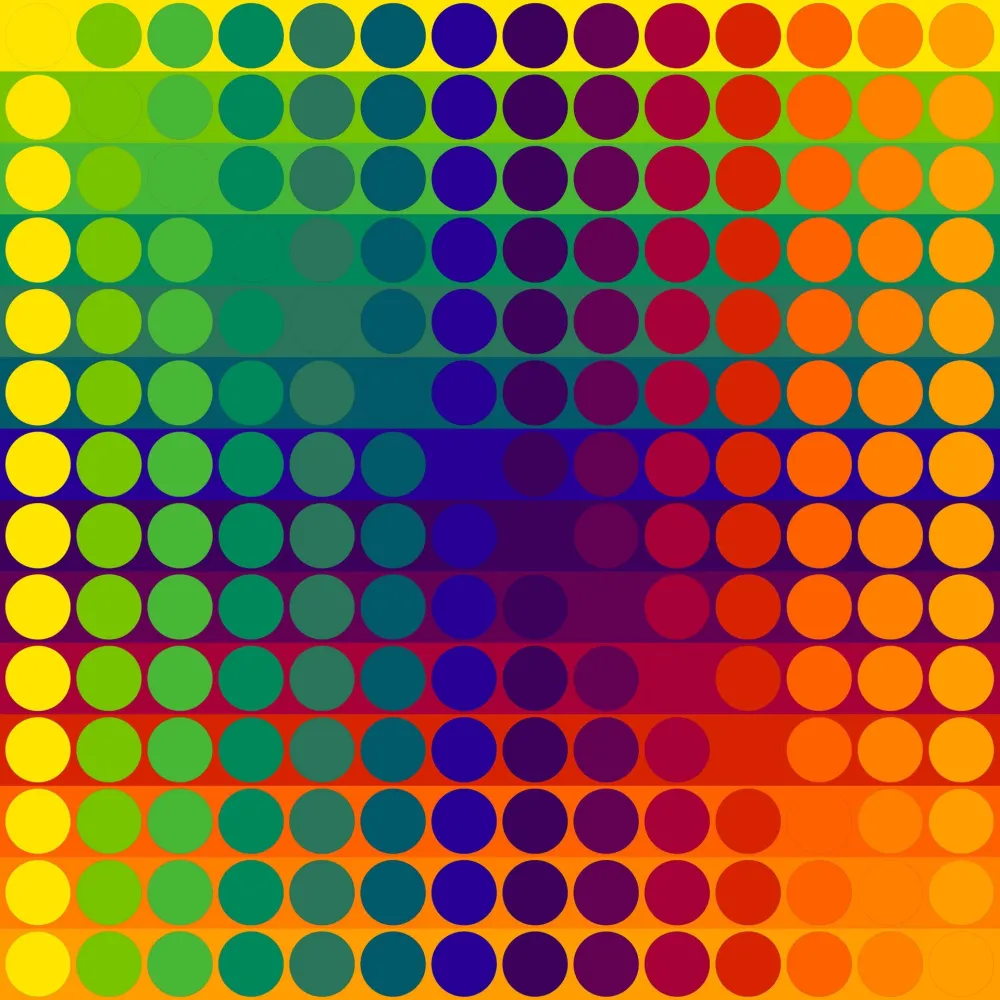 Litografia Le Parc - Color Secuencia 1