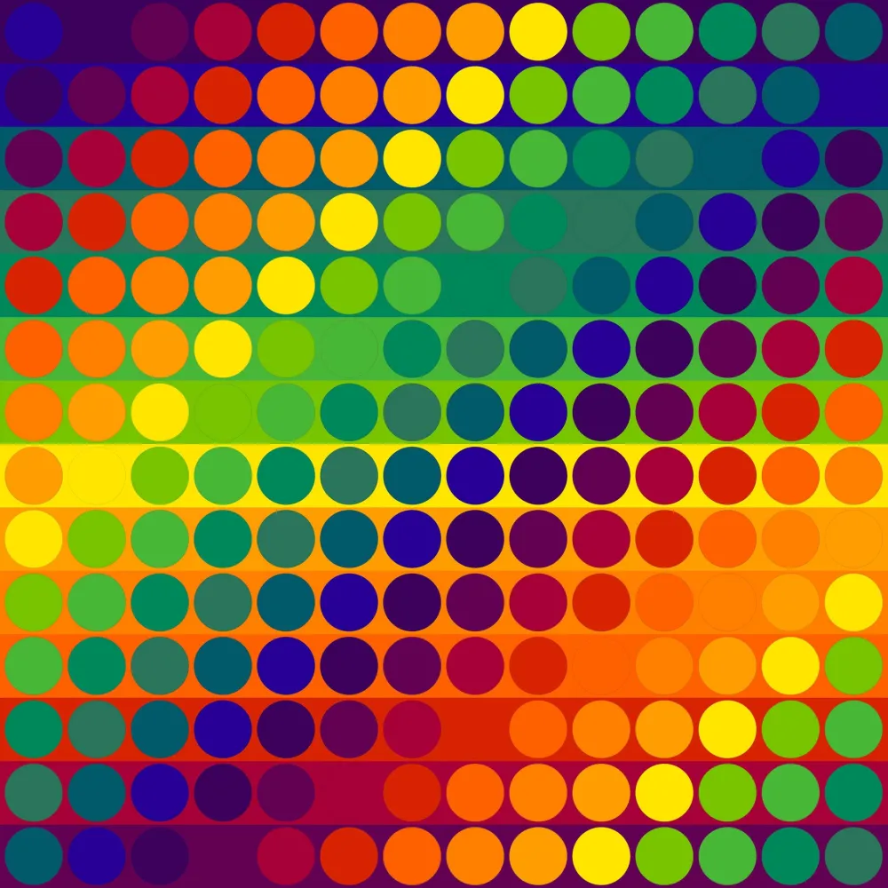 Litografia Le Parc - Color Secuencia 11