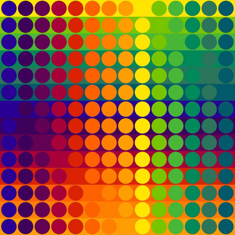 Linogravura Le Parc - Color Secuencia 4