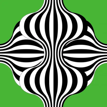 Litografia Le Parc - Larga marcha, 4 bifurcaciones, 3