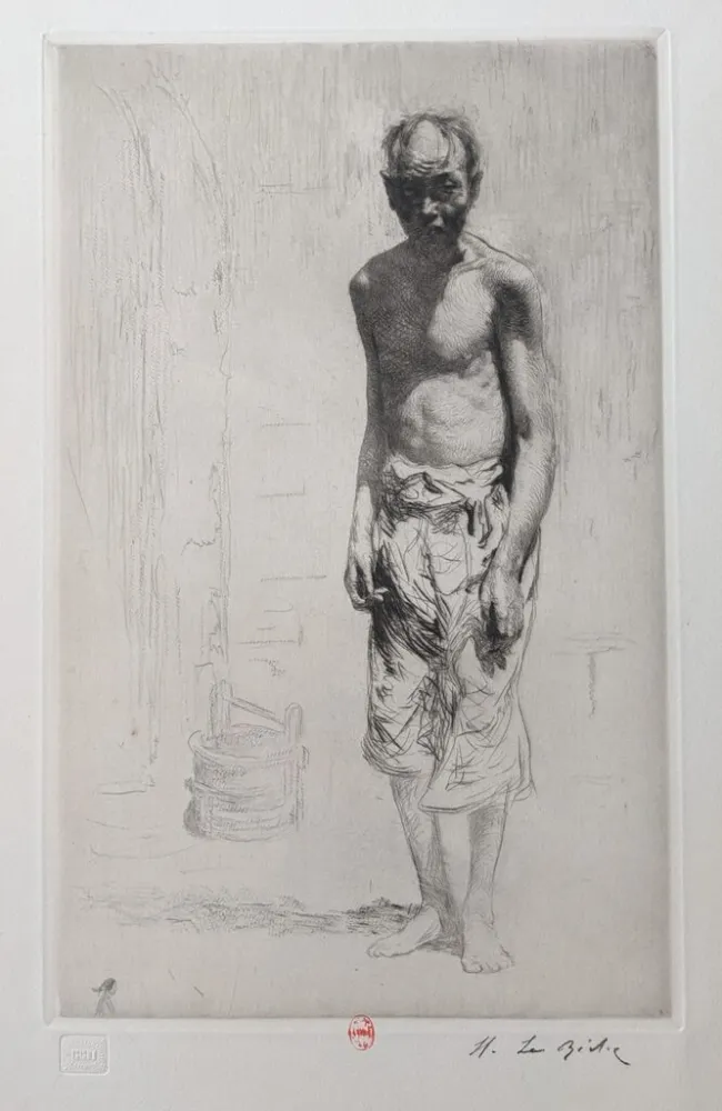 Gravura Le Riche - Mendiant Chinois