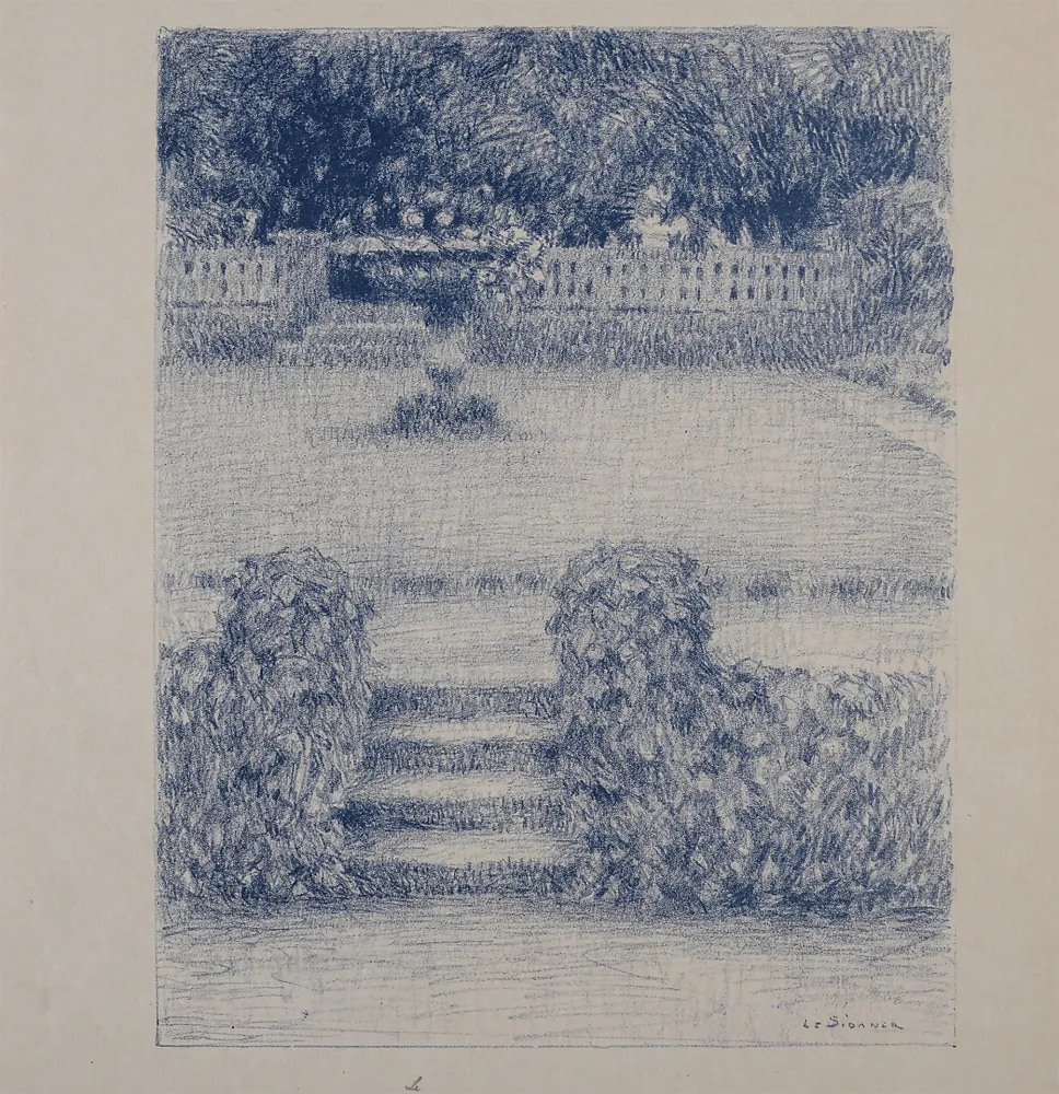 Litografia Le Sidaner - Le Perron