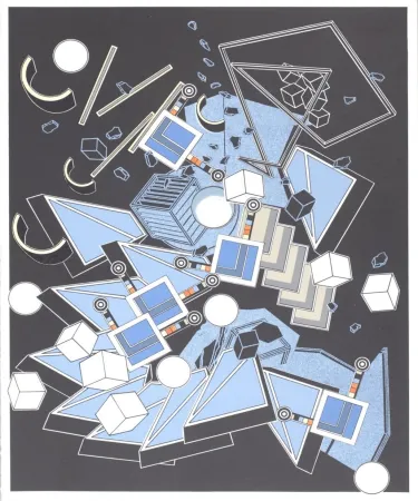 Litografia Le Yaouanc - Le Métier de bâtisseur II