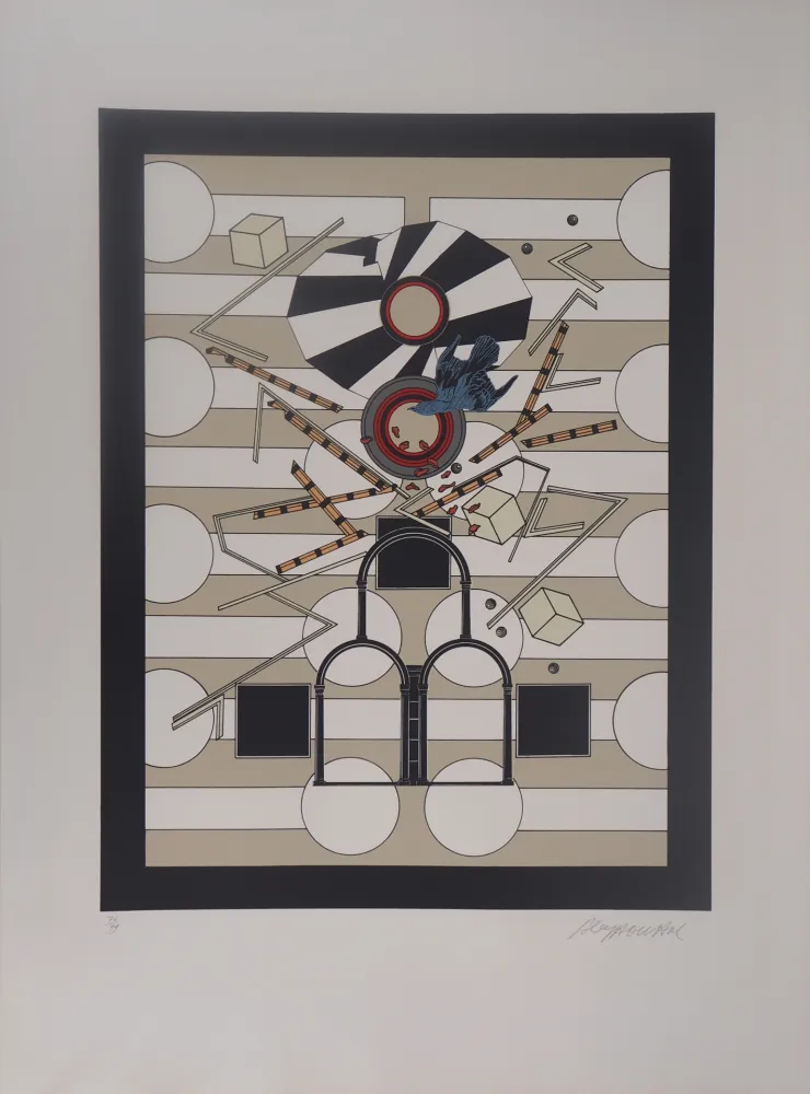 Litografia Le Yaouanc - Les portes mimétiques