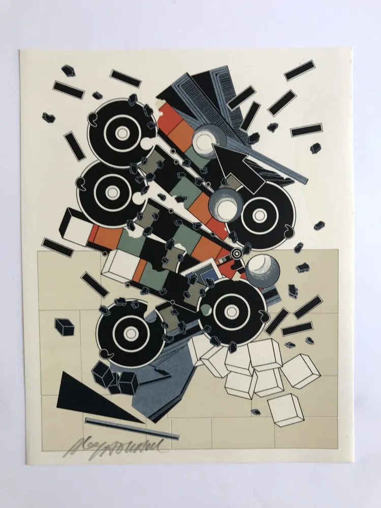 Litografia Le Yaouanc - Une faune de machines (Le métier de bâtisseur III)