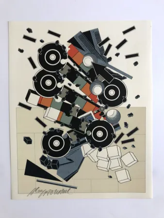 Litografia Le Yaouanc - Une faune de machines (Le métier de bâtisseur III)